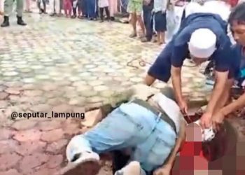 Warga Bandarlampung meninggal tiba-tiba saat bantu sembelih hewan kurban (Instagram @seputar_lampung)