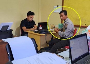 BRIPTU FFM JADI TERSANGKA: Penyidik Unit PPA Satreskrim Polres Taput telah menetapkan Briptu FFM ( 26) sebagai tersangka dugaan terjadinya tindak pidana Kekerasan dalam rumah tangga (KDRT) atas istrinya berinisial SS (28), Kamis (7/7/2022) malam