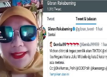 Viral Emak-Emak Hina Istri Presiden Jokowi, Gibran Sampai Ikut Komentar (Foto: Tangkapan Layar)