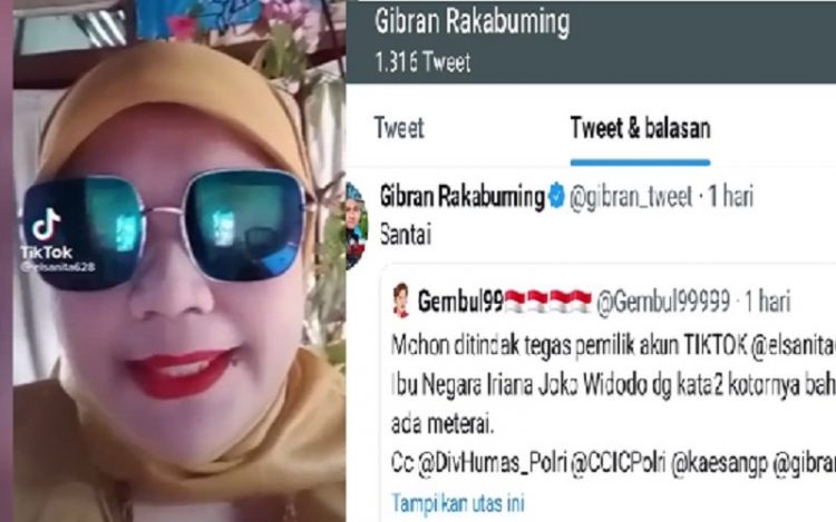 Viral Emak-Emak Hina Istri Presiden Jokowi, Gibran Sampai Ikut Komentar (Foto: Tangkapan Layar)