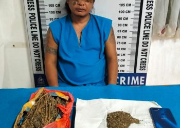 Foto pelaku James Napitupulu tampak lesu saat di kantor Polisi.