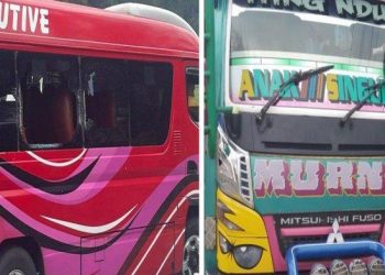 Kolase - Bus Almasar (kiri) dan Bus Murni (kanan). HO