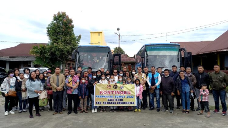 Bupati Humbahas melalui Sekretaris Daerah, Drs. Tonny Sihombing, M.IP, turut memberangkatkan dan memotivasi peserta kontingen Kabupaten Humbang Hasundutan, Jumat (26/8/2022) lalu.