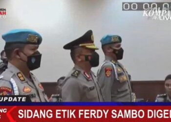 Sidang Kode Etik Irjen Ferdy Sambo, Kamis (25/8/2022). Ferdy Sambo akhirnya dipecat dari Polri. kompas tv