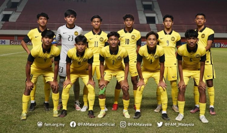 Nasib Timnas Malaysia U-16 di Piala AFF U-16 2022 berada di ujung tanduk. (Foto: Twitter/@FAM_Malaysia)