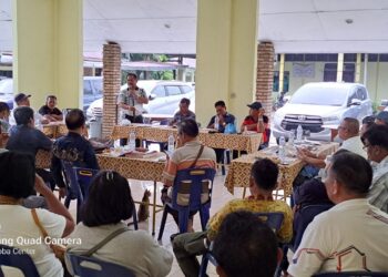 Foto panitia saat rapat memantapkan persiapkan Muscab PSSAB Pematangsiantar.