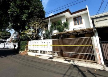 TKP tewasnya Brigadir J (Pradita Utama/detikcom)