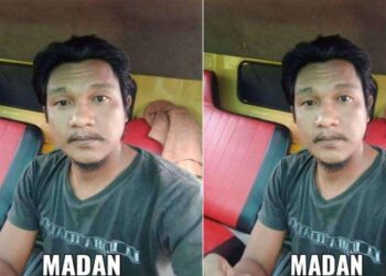 Wajah pelaku pembunuhan siswi SMA di Tebing Tinggi bernama Madan. Pelaku tak lain adalah keluarga korban sendiri. HO/Tribun Medan