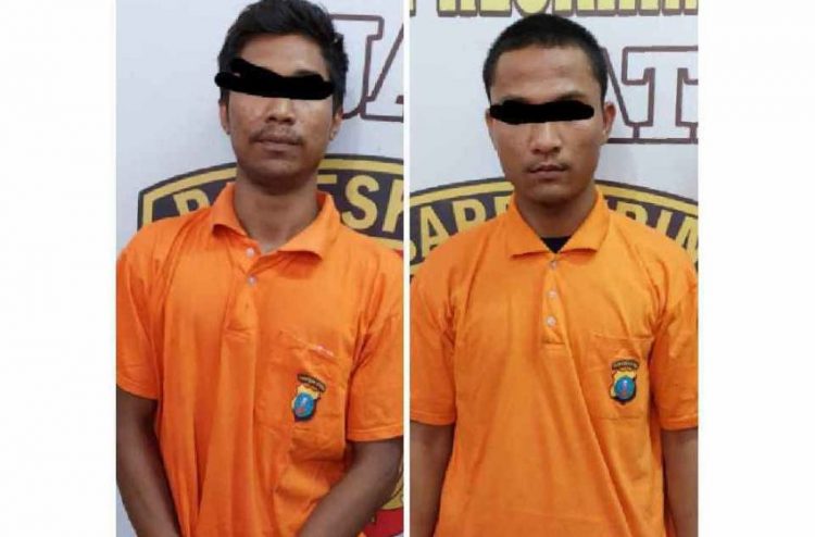 Pelaku pelemparan batu ditangkap. (Foto: Fadly Pelka)