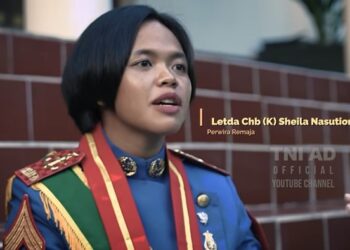 Letda Chb (K) Sheila Nasution dulu sempat melepas UI untuk melanjutkan seleksi di Akmil. (Screenshot YouTube TNI AD)