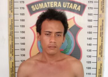Foto pelaku curanmor yang diamankan Polsek Siantar Utara.