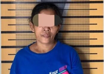 Pelaku yang kedapatan simpan 60 paket sabu di Tebing Tinggi. [Dok.Digtara]