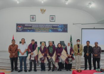 Foto bersama usai acara sosialisasi Penguatan Inovasi Daerah di Lingkungan Pemkab Humbahas.