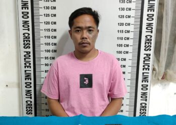 Foto pelaku dan barang bukti yang diamankan Polisi.