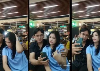 Video kemesraan Adik Brigadir J dengan Vera Simanjuntak (Tangkapan layar TikTok)