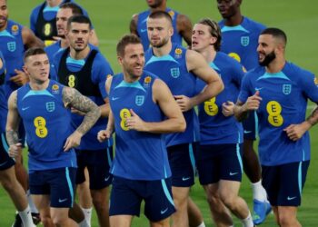 Timnas Inggris bersiap untuk hadapi Piala Dunia 2022. (Foto: Reuters)