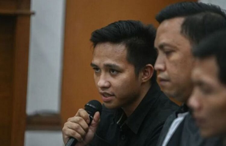 Bharada E jalani persidangan (Foto: MPI)