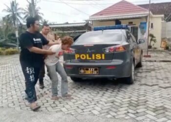 Pelaku pemerkosaan ibu kandung dan adik di Lampung Selatan (Heri Fulistiawan/MNC Portal)