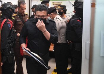 Ferdy Sambo di Pengadilan Negeri Jakarta Selatan (foto: MPI)