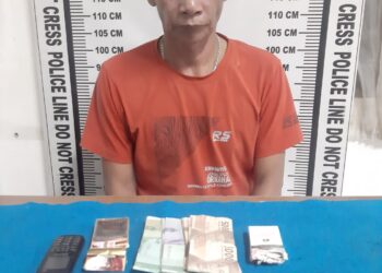 Foto tersangka dan barang bukti sabu yang diamankan Sat Narkoba Polres Pematang Siantar.