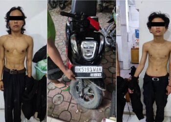 Foto kedua tersangka dan barang bukti yang diamankan Polisi.