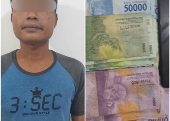 Foto pelaku judi dan barang bukti yang diamankan Polisi.