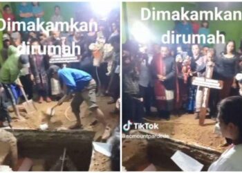 Kisah wanita dimakamkan di dalam rumah viral. HO
