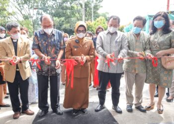 Wali Kota Pematang Siantar, dr Susanti Dewayani SpA saat menghadiri acara peresmian RS Murni Teguh Pematang Siantar dan Perayaan HUT Murni Teguh Hospitals, di Jalan Medan Kelurahan Tambun Nabolon, Kecamatan Siantar Martoba, Senin (12/12/2022), sekitar pukul 11.00 WIB.