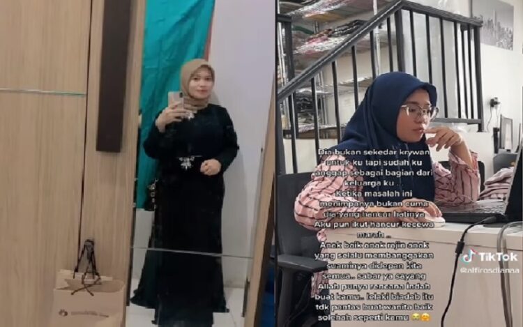 Perselingkuhan ibunda kandung Norma Risma dengan suaminya terkuak (Foto: TikTok)