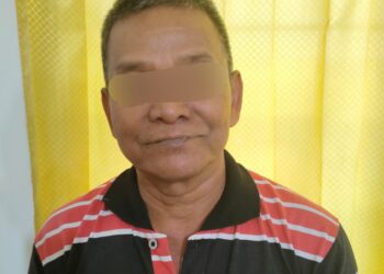 Pelaku judi togel yang diamnkan Polisi.