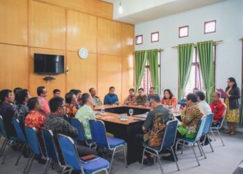 Foto suasana serah terima jabatan (Sertijab), para pimpinan OPD (Organisasi Perangkat Daerah), di lingkungan Pemkab Humbahas, pada Jumat (13/1/2023), lalu, di Kantor BKPSDM.