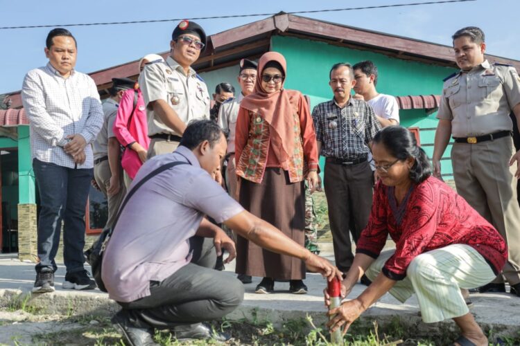 Pemko Pematang Siantar dan Kantor Pertanahan pasang tanda batas tanah serentak se-Indonesia.