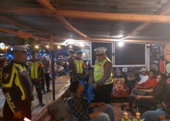 Polres Simalungun menggelar patroli skala besar dalam rangka cipta kondisi setiap akhir pekan.