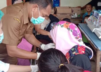 Hari pertama pencanangan Sub PIN Polio 2023, Kabupaten Pakpak Bharat menempati capaian teratas di Provinsi Sumatera Utara.