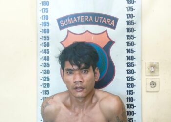 Foto pelaku yang diamankan Polisi.