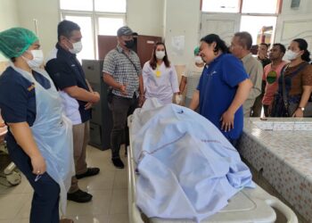 Jenazah korban saat di Rumah Sakit Umum Daerah (RSUD) Parapat.