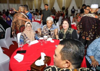 Wali Kota Pematang Siantar, dr Susanti Dewayani SpA, saat menghadiri acara Welcome Dinner Hari Pers Nasional (HPN) Tahun 2023 Sumatera Utara (Sumut).
