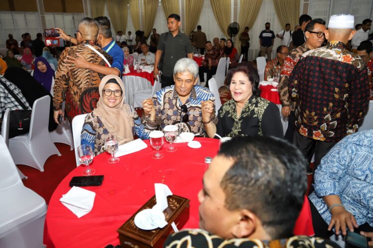 Wali Kota Pematang Siantar, dr Susanti Dewayani SpA, saat menghadiri acara Welcome Dinner Hari Pers Nasional (HPN) Tahun 2023 Sumatera Utara (Sumut).