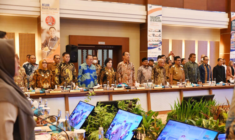 Kegiatan dihadiri kepala daerah selaku pemegang saham diantaranya Bupati Humbahas, Dosmar Banjarnahor, SE.