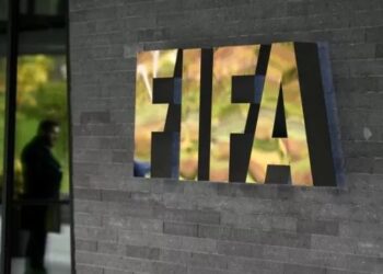 Logo FIFA. [FABRICE COFFRINI / AFP]