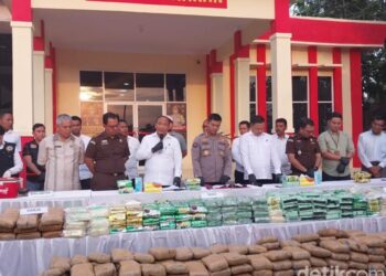 Foto: Konferensi Pers kasus narkoba di Polda Sumut (Finta Rahyuni/detikSumut)