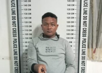 Foto pelaku dan barang bukti sabu yang diamankan Polisi.