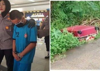 Motif mutilasi dalam koper merah akhirnya terbongkar. Polisi telah menangkap DA (35) pelaku mutilasi terhadap R (45).