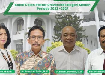 Calon Rektor Unimed 2023-2027. (Laman resmi Unimed)