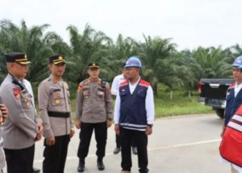 Polres Tebing Tinggi menggelar operasi terpusat pengamanan jalur tol. Hal ini dilakukan menjelang mudik lebaran atau Idul Fitri 1444 Hijriah. (Antara)