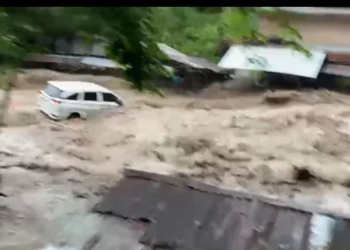Banjir Bandang Terjang Objek Wisata di Sibolangit. [Ist]