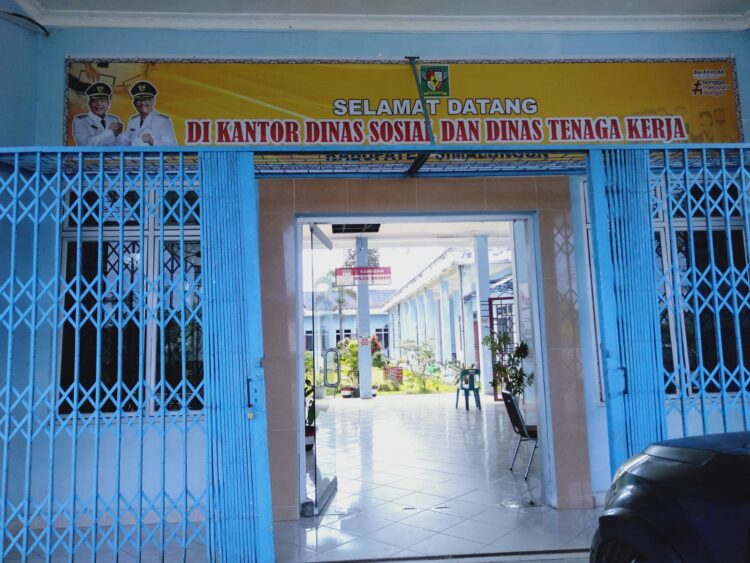 Kantor Dinas Sosial dan Dinas Tenaga Kerja Kabupaten Simalungun.
