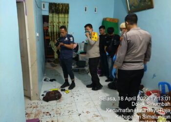 Kapolres Simalungun, AKBP Ronald F.C Sipayung, S.H, S.I.K, M.H, saat pimpin olah tempat kejadian perkara (TKP) penemuan mayat.