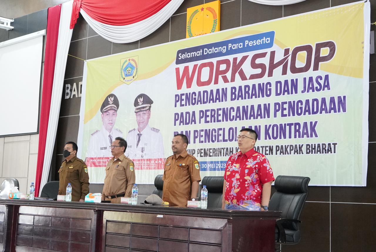 Ini Pesan Bupati Pakpak Bharat Saat Buka Workshop Pengadaan Barang Dan Jasa