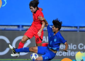 Duel Timnas Thailand U-17 menghadapi Korea Selatan U-17 dalam laga perempat final Piala Asia U-17 2023, Minggu (25/6/2023) malam WIB. Thailand kalah 1-4 dan dipastikan gagal lolos ke Piala Dunia U-17 2023.